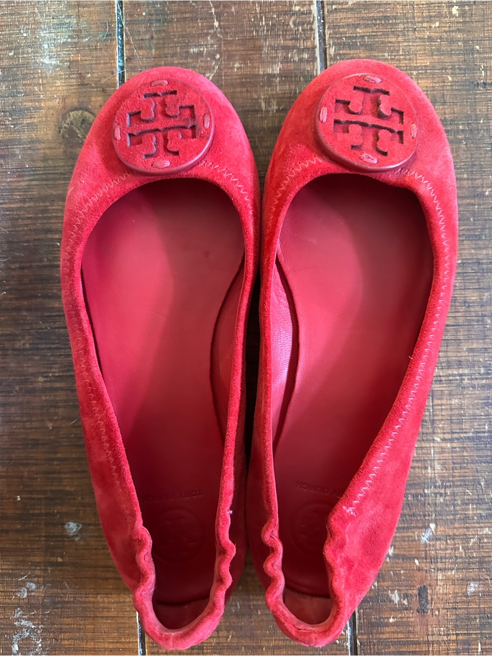 Tory Burch Minnie red flats